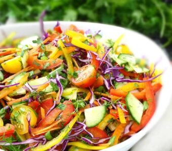 Colorful Vegetable Salad Cuts