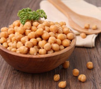 Soaked and Boiled White Chana