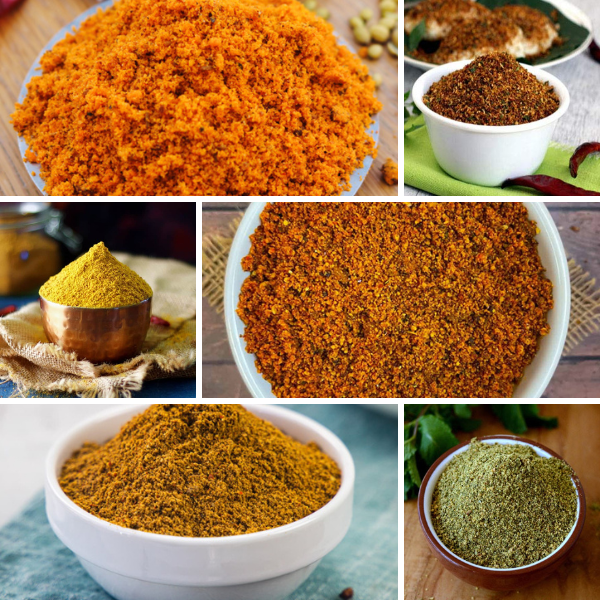 Homemade Podi and Pickles